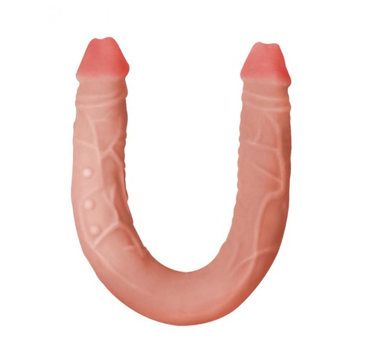 Podwójny penis dildo lesbijskie wyginane sex 47cm